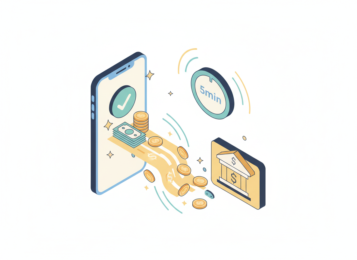 5분내 입금